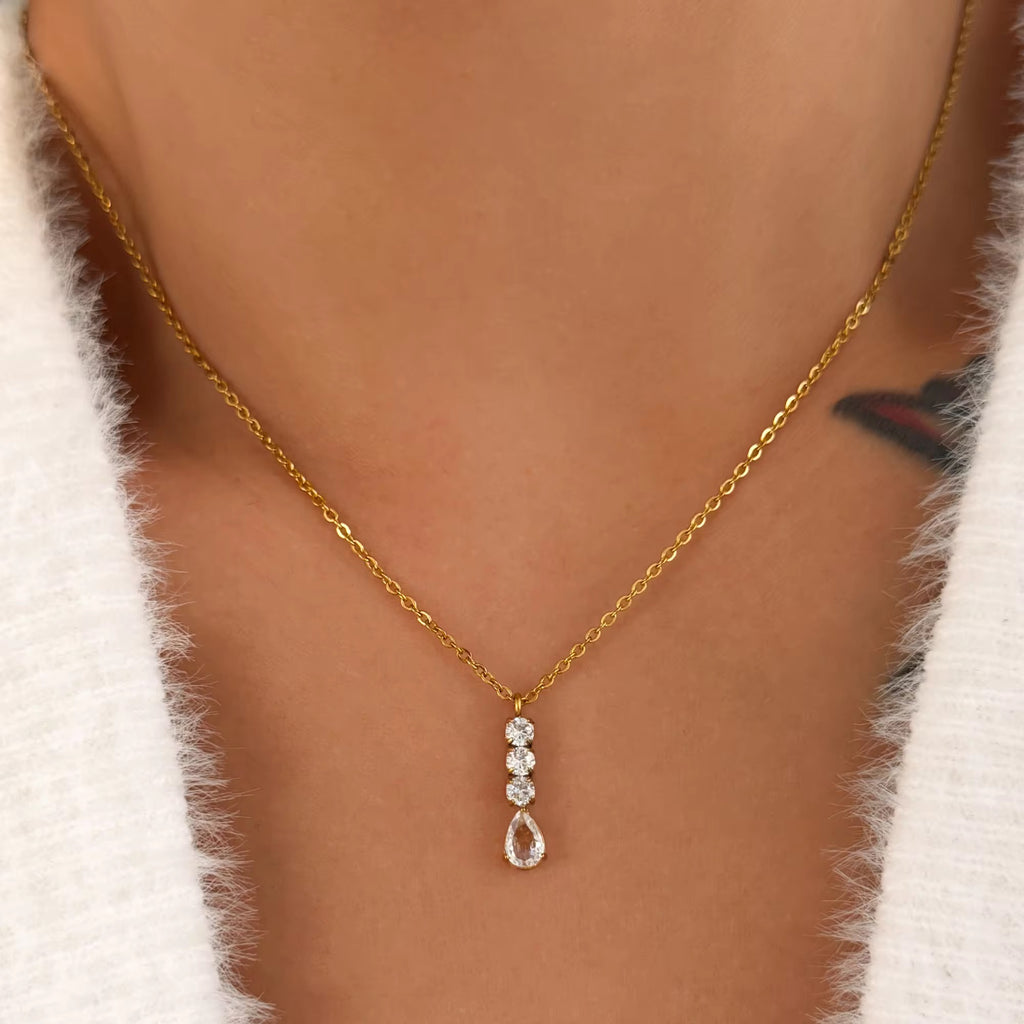 Halo Drop Necklace