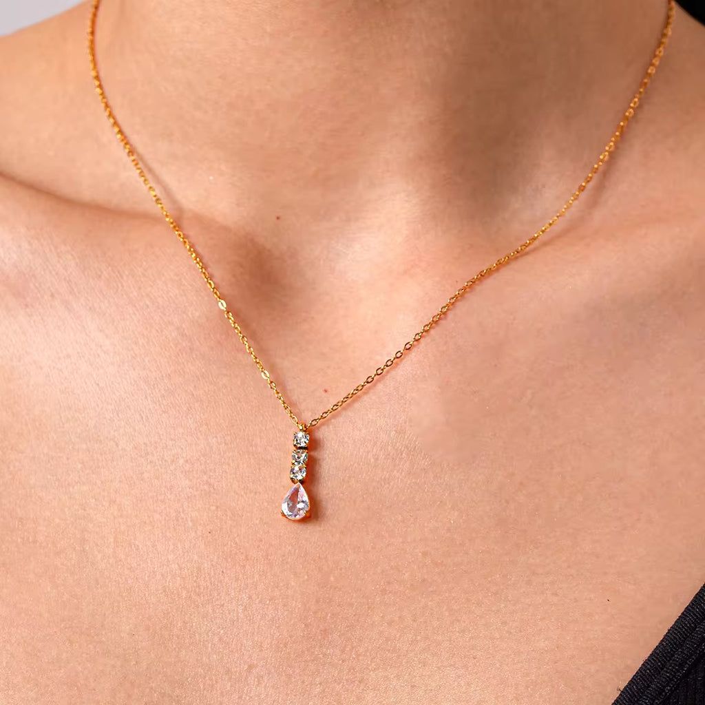 Halo Drop Necklace