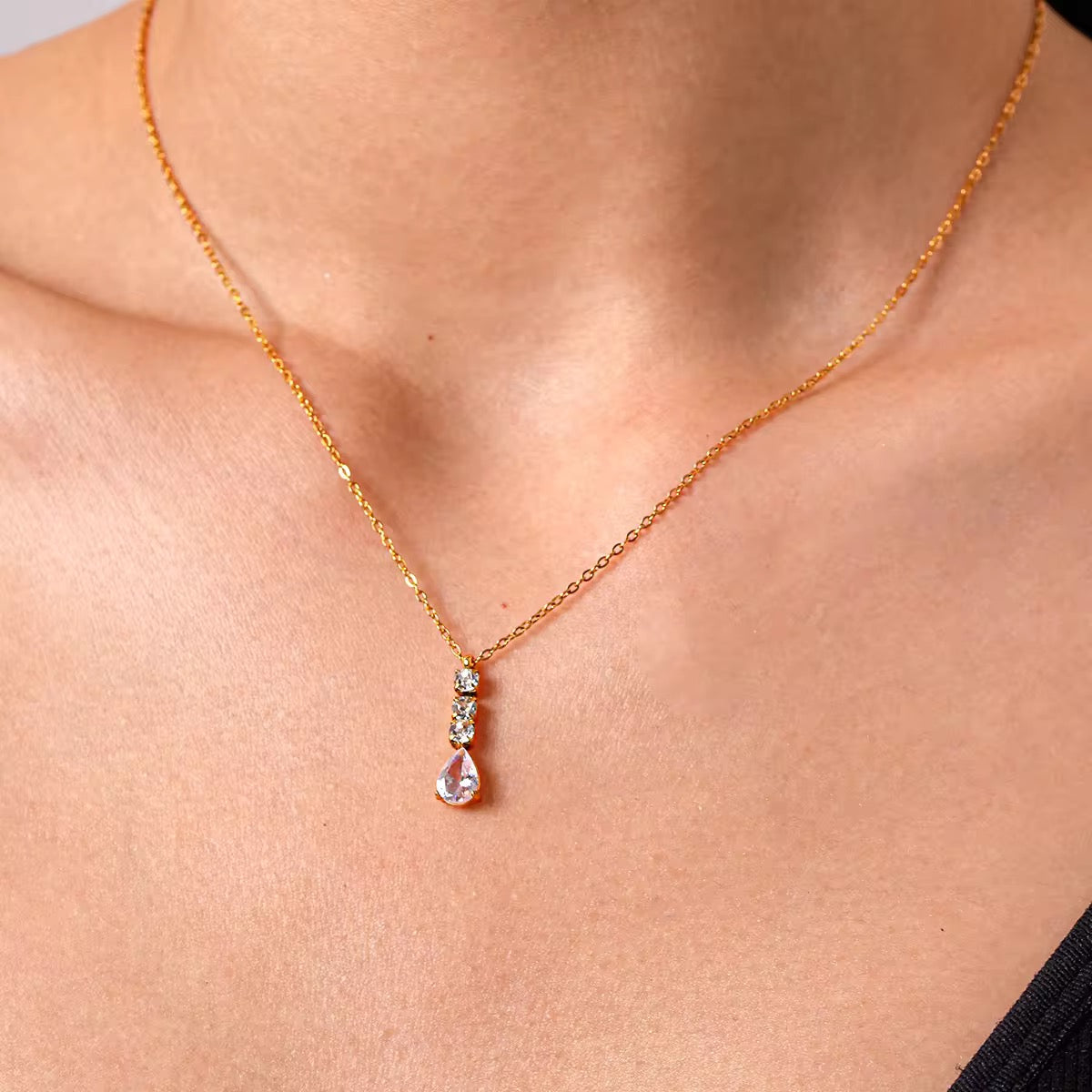 Halo Drop Necklace