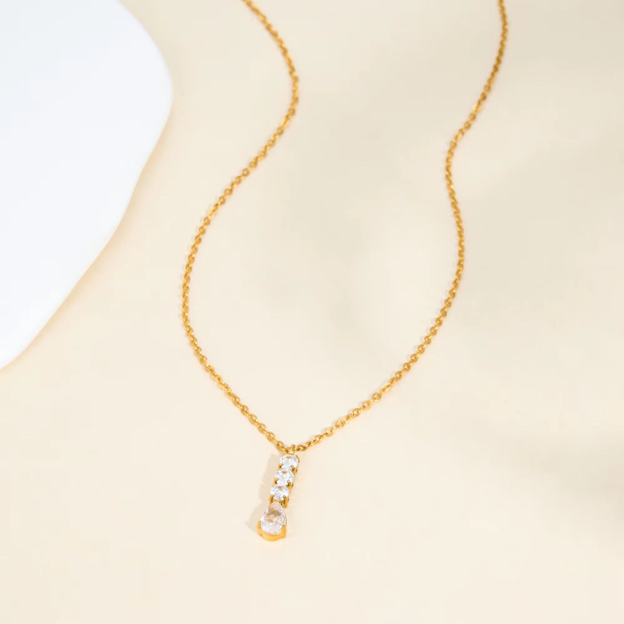 Halo Drop Necklace