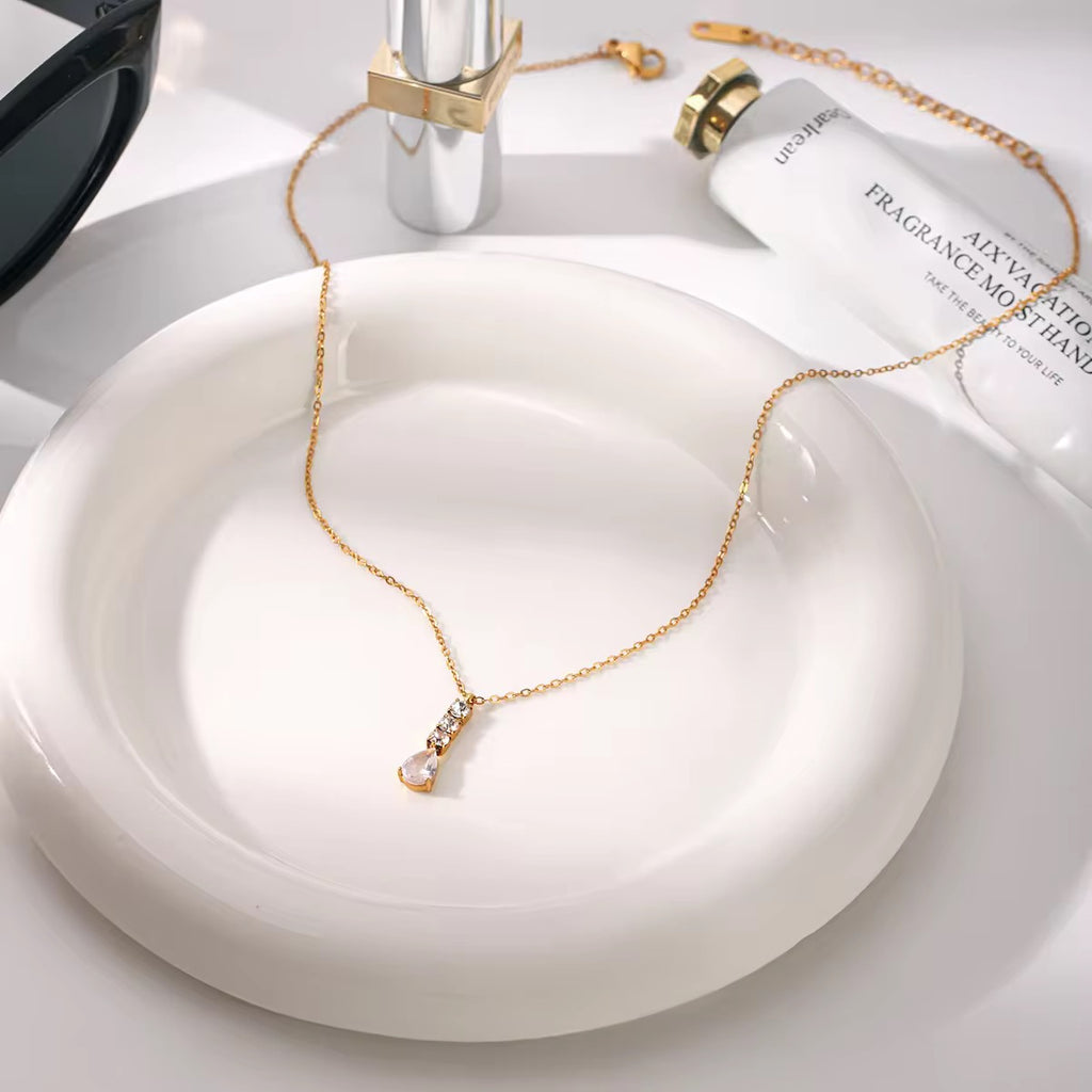 Halo Drop Necklace