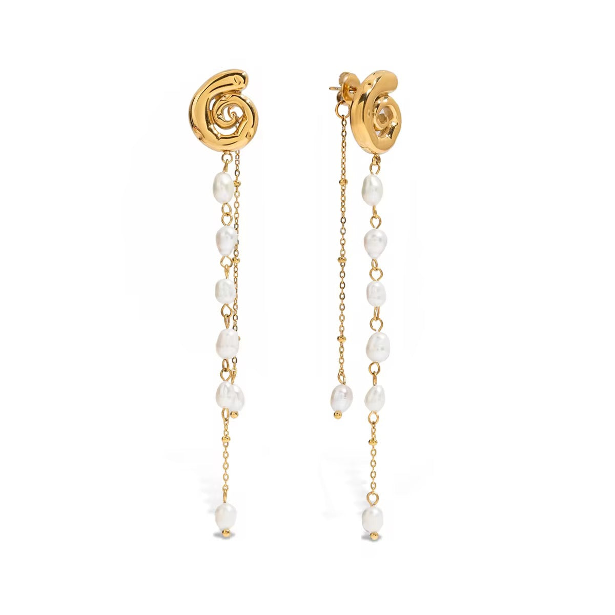 Baroque Pearl Dangler