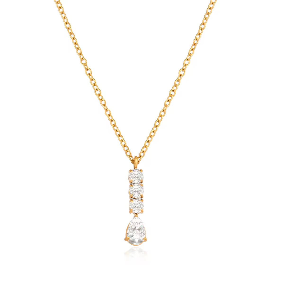 Halo Drop Necklace