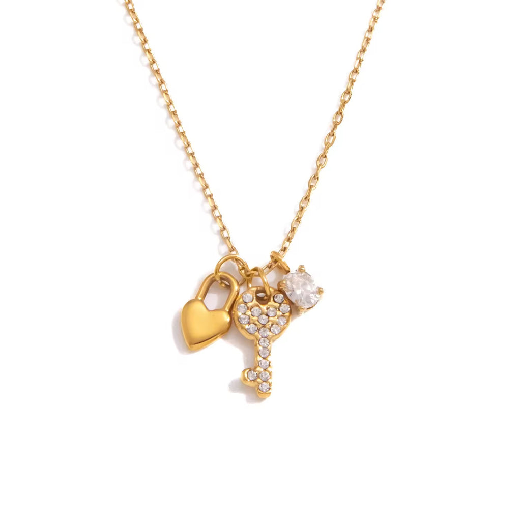 KEY CHARM NECKLACE