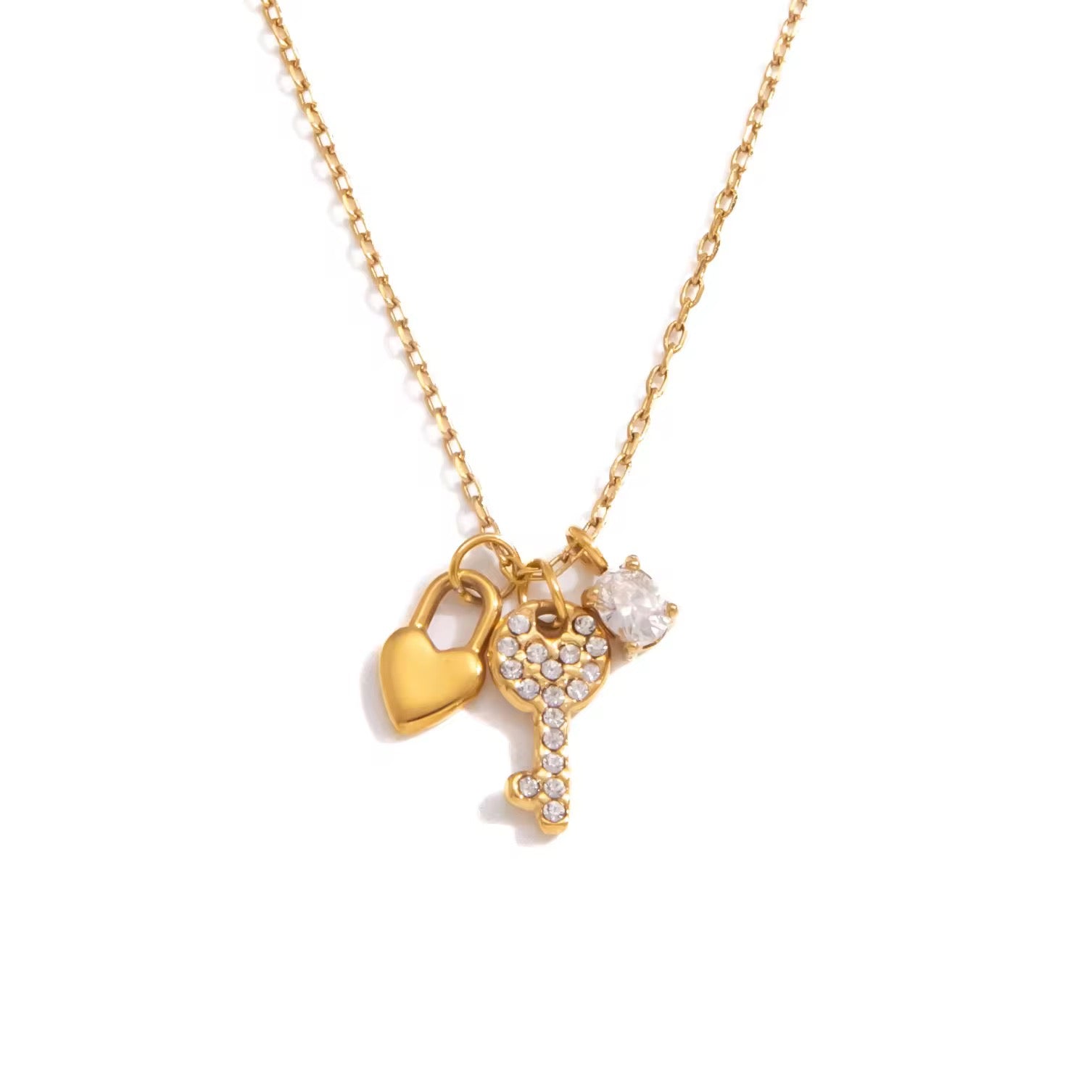 KEY CHARM NECKLACE