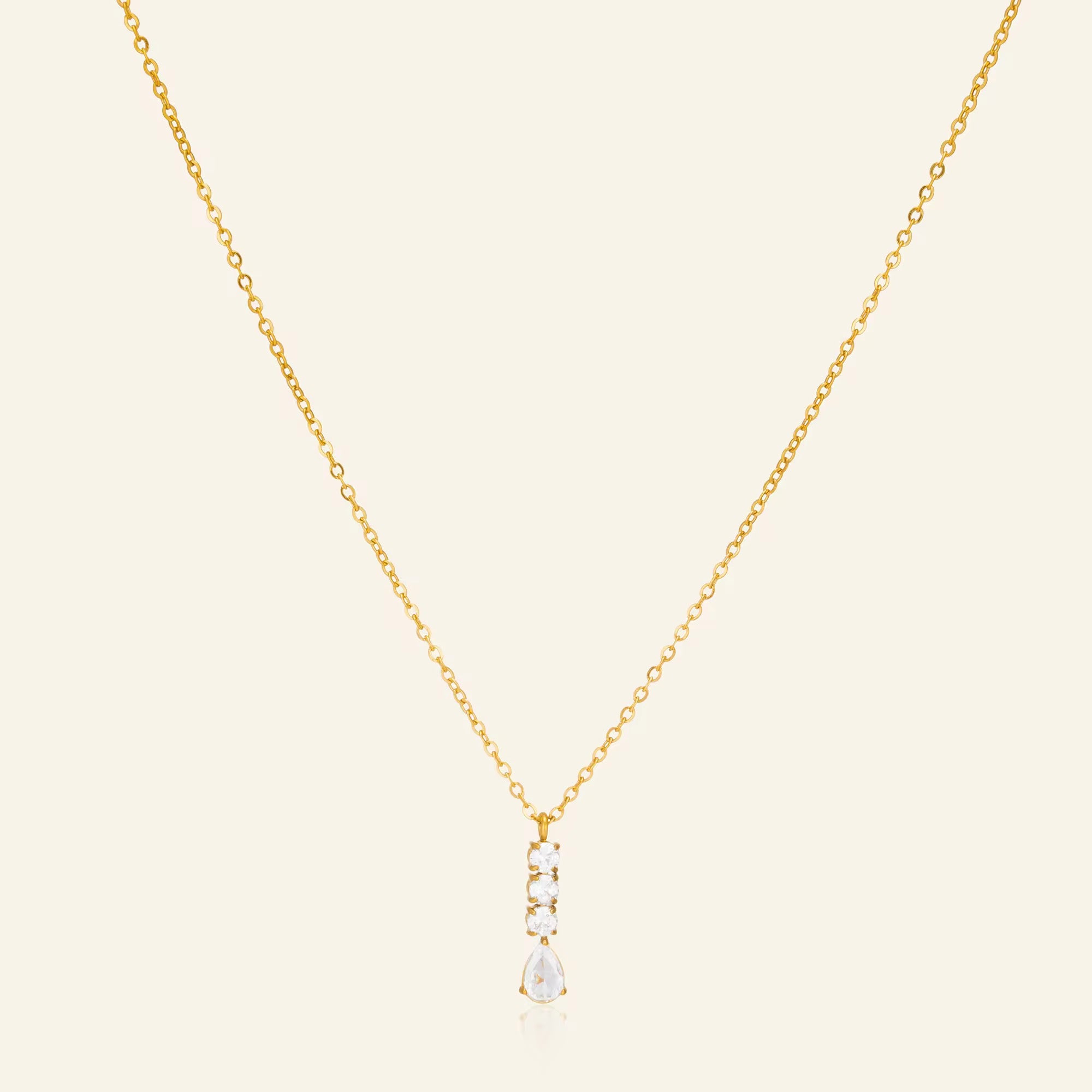 Halo Drop Necklace