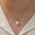 Luna Pearl Drop Necklace