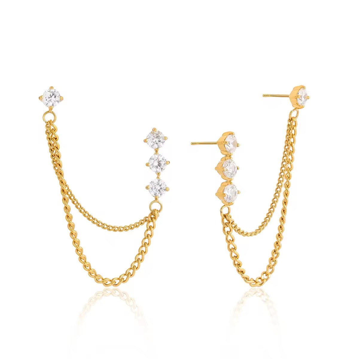 Cascade Drop Tassel Earrings